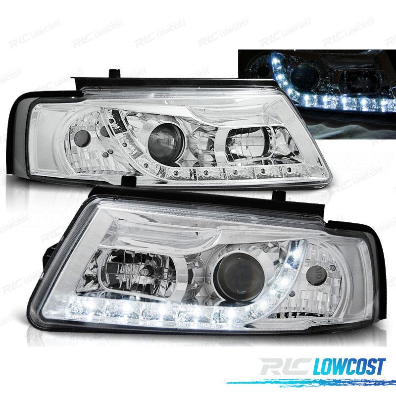 Faros Volkswagen VW Passat 3B 96-00 Daylight Cromados