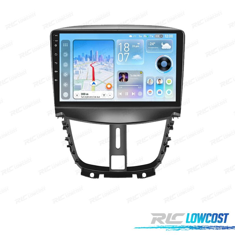 Radio GPS Android 13 Peugeot 207 09-12