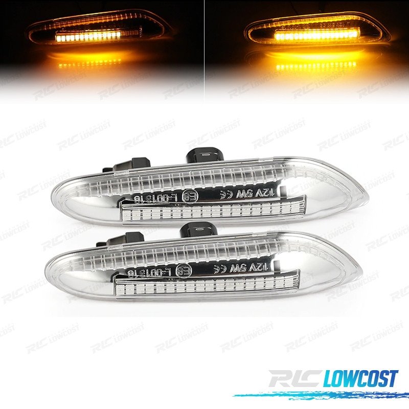 Intermitentes Laterales Dinamicos LED BMW E82 E81 E88 E46 E90 E91 E92 E93 E60 E61 E83 E84 Cromo | TDH Performance