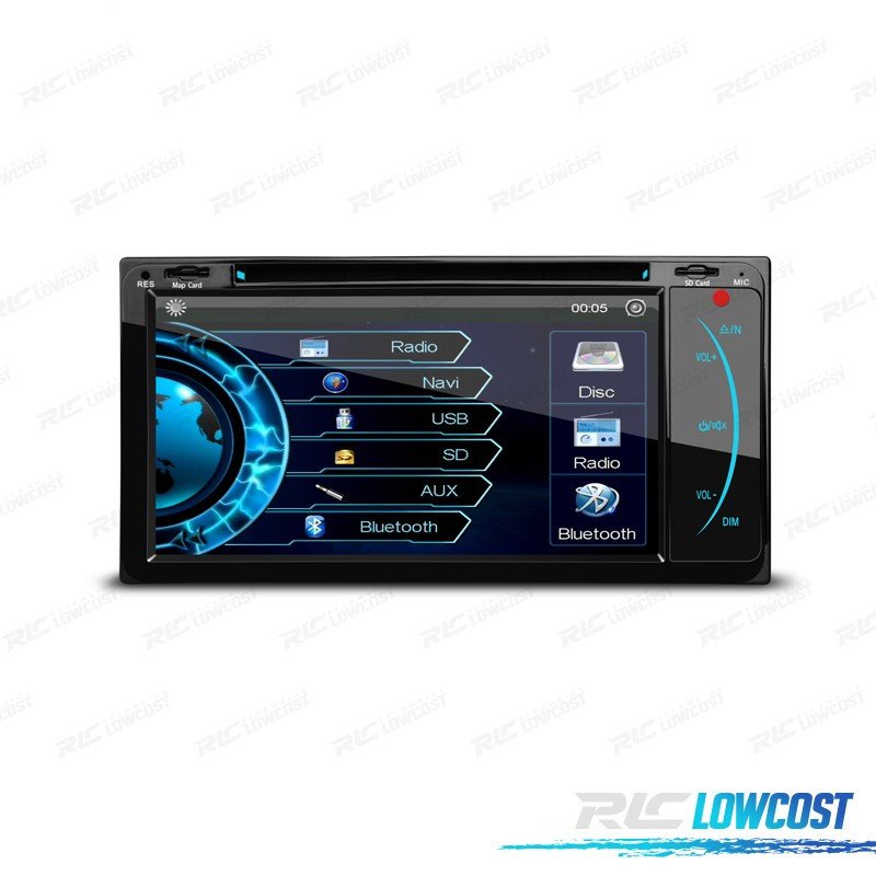 Radio Navegador 2DIN GPS 7" HD Táctil PARA Toyota Bluetooth USB SD