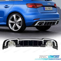 Difusor AUDI A3 8V Sportback S LINE 16-20 LOOK RS3 + Colas Escape | TDH Performance