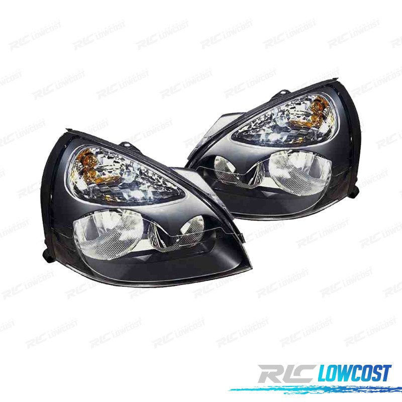 Faros Renault CLIO II 01-05 Negro