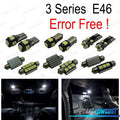 KIT 17 Bombillas LED Interior BMW Serie 3 E46 Sedan Coupe M3 318I 318ti 323I 323is 325I 325xi 99-05 | TDH Performance