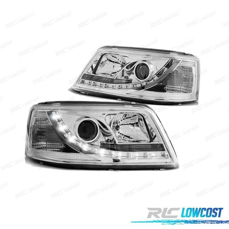 Faros TRU DRL PARA Volkswagen VW T5 03-09 Cromados