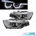 Faros BMW F30 F31 11-15 Utype Negros