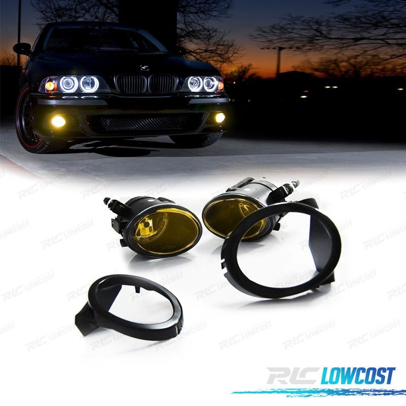 Faros Antiniebla BMW E46 98-06 E39 95-03 Cristal Amarillo Paragolpes M