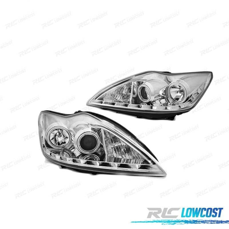 Faros OJOS Angel FORD Focus MK2 08-10 CCFL Cromados | TDH Performance
