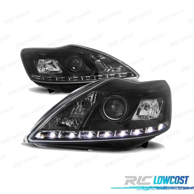 Faros FORD Focus MK2 Restyling 08-10 Daylight LED Negros | TDH Performance