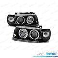 Faros Volkswagen VW POLO 6N Hatchback 94-99 OJOS Angel Negro | TDH Performance