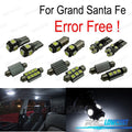 KIT 13 Bombillas LED Interior PARA Hyundai Grand Santa FE XL 13-16 | TDH Performance
