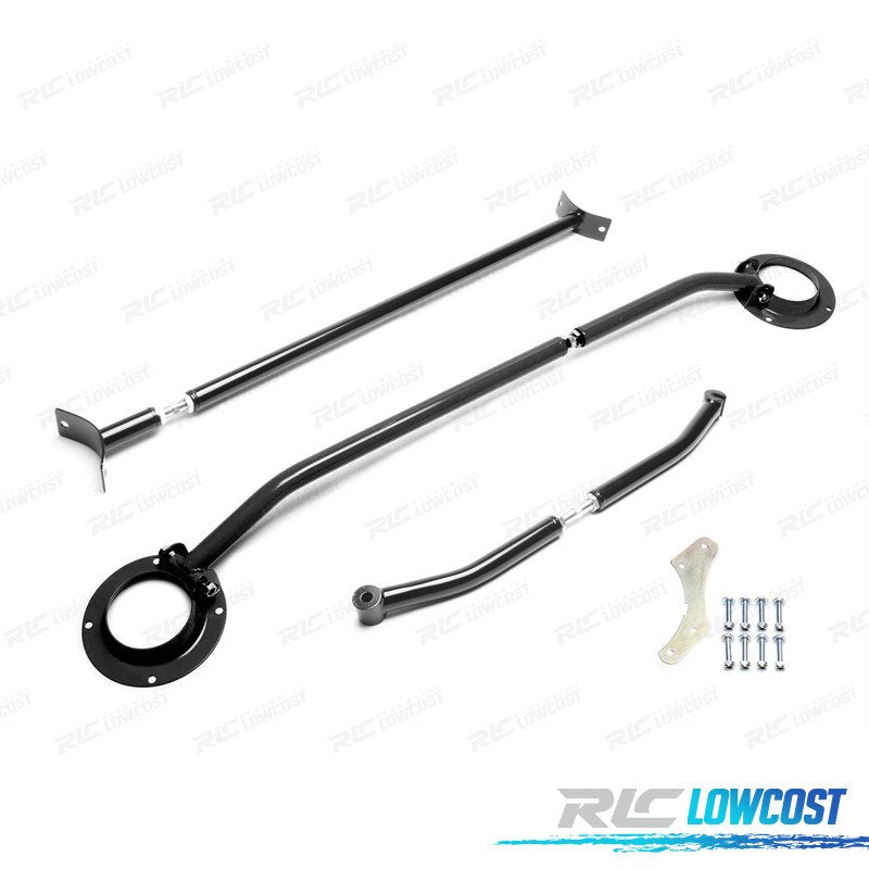 KIT Barras Estabilizadoras Ajustables Volkswagen VW GOLF MK3 1H 1HXO 91-97 Negro