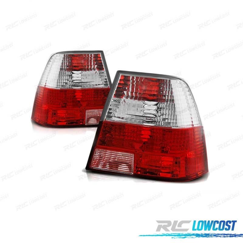 Pilotos Volkswagen VW BORA 98-05 ROJO Blanco