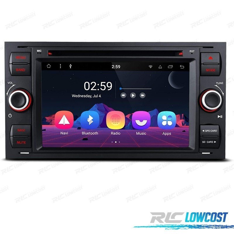 Radio GPS Android 13 2DIN 7" PARA FORD Focus C-max Galaxy Fiesta Transit OCTA CORE 2DIN Multimedia WIFI DVD