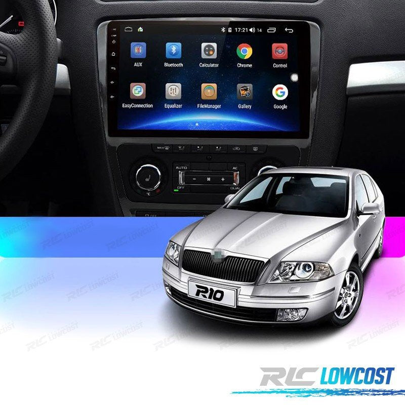 Radio GPS Android 10 PARA Skoda Octavia 08-13 Tactil HD