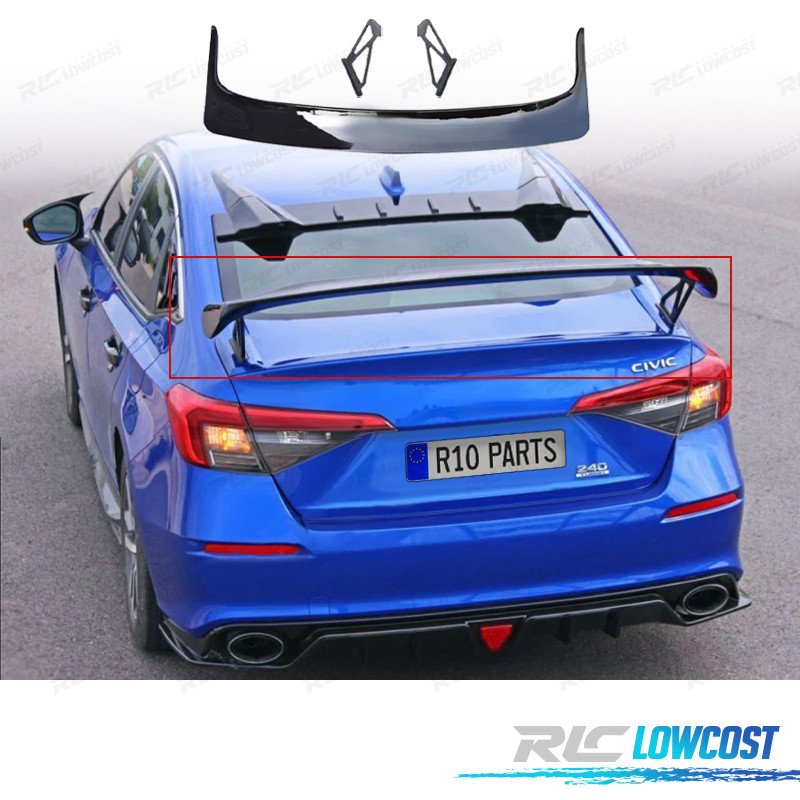 Aleron Honda Civic Sedan 23- LOOK TYPE R Negro Brillo | TDH Performance