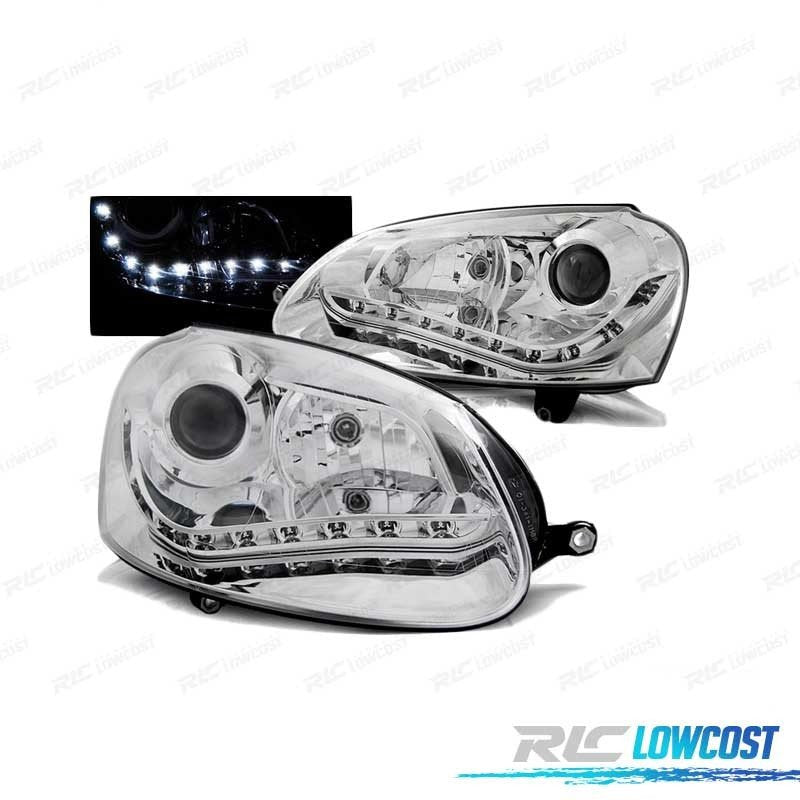Faros LUZ Diurna Volkswagen GOLF 5 Cromados