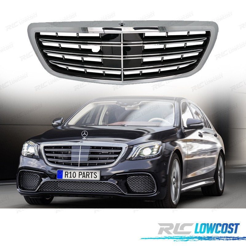 Parrilla Mercedes W222 18-20 LOOK S65 Negro Cromo | TDH Performance