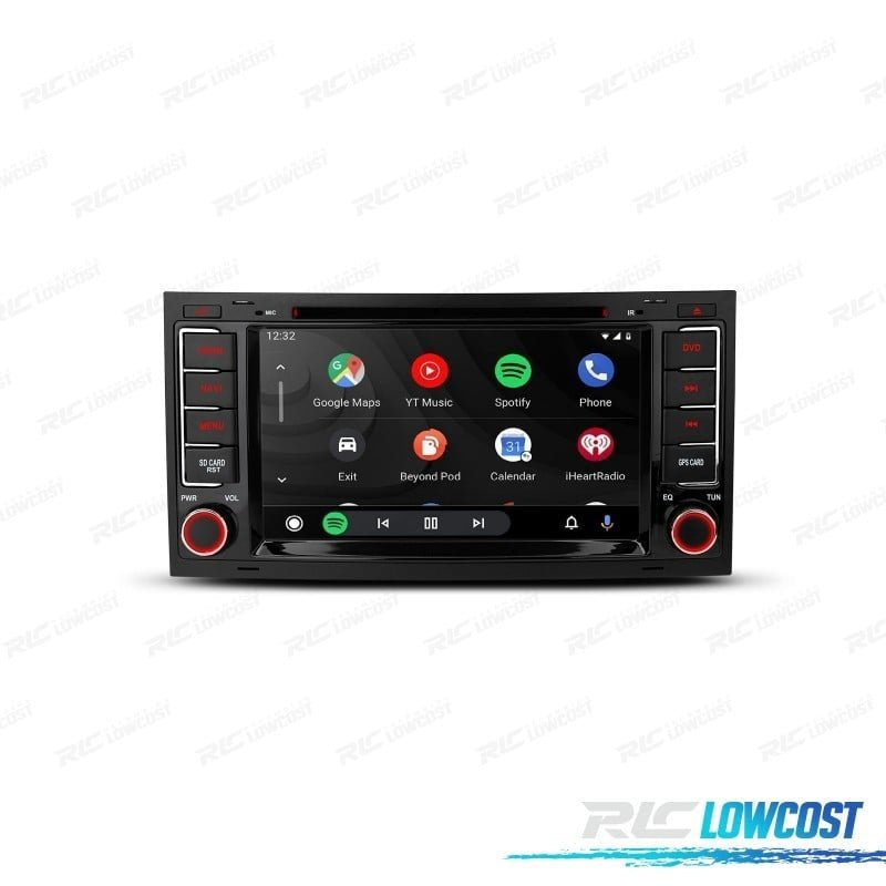 Radio GPS Android 12 PARA Volkswagen VW Touareg Multivan Transporter
