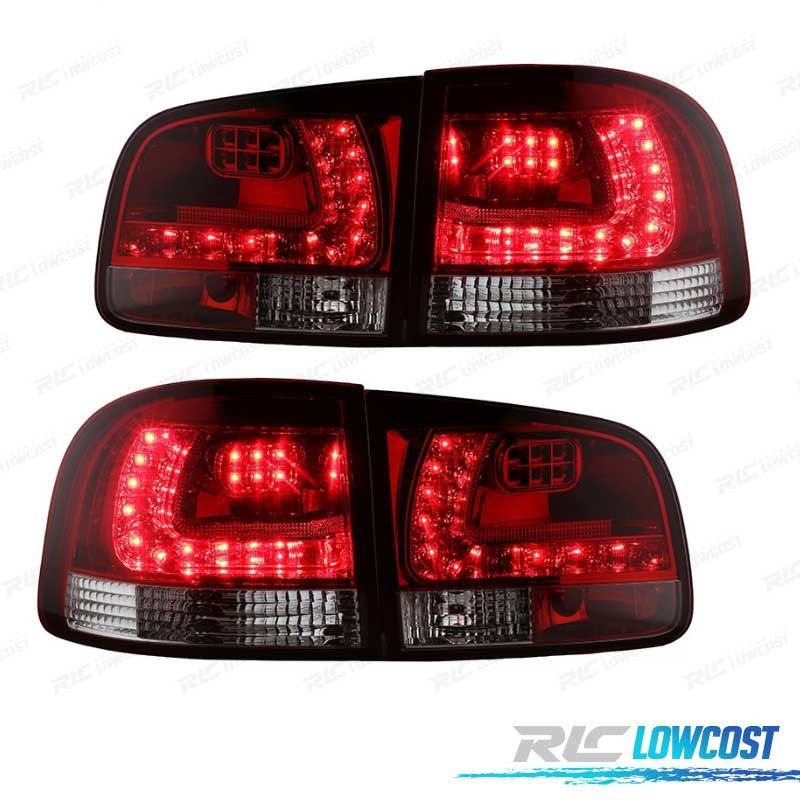 Pilotos Volkswagen VW Touareg 02-10 LED ROJO Ahumado | TDH Performance
