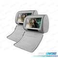 Reposacabezas Multimedia 9 Pulgadas HD Táctil USB SD Color GRIS