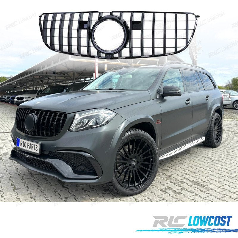 Parrilla Mercedes GLS X166 15-19 LOOK AMG GT Negro Brillo | TDH Performance