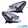 Faros OPEL Astra H 04-09 LUZ Diurna LED Fondo Cromo | TDH Performance