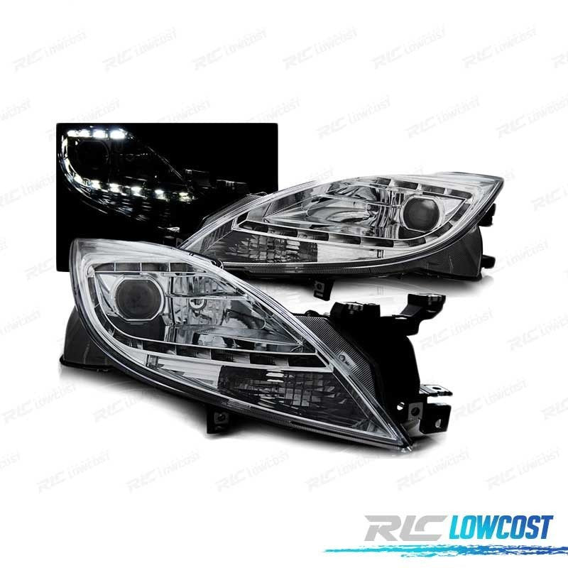 Faros LUZ Diurna Mazda 6 II 10-12 Cromados