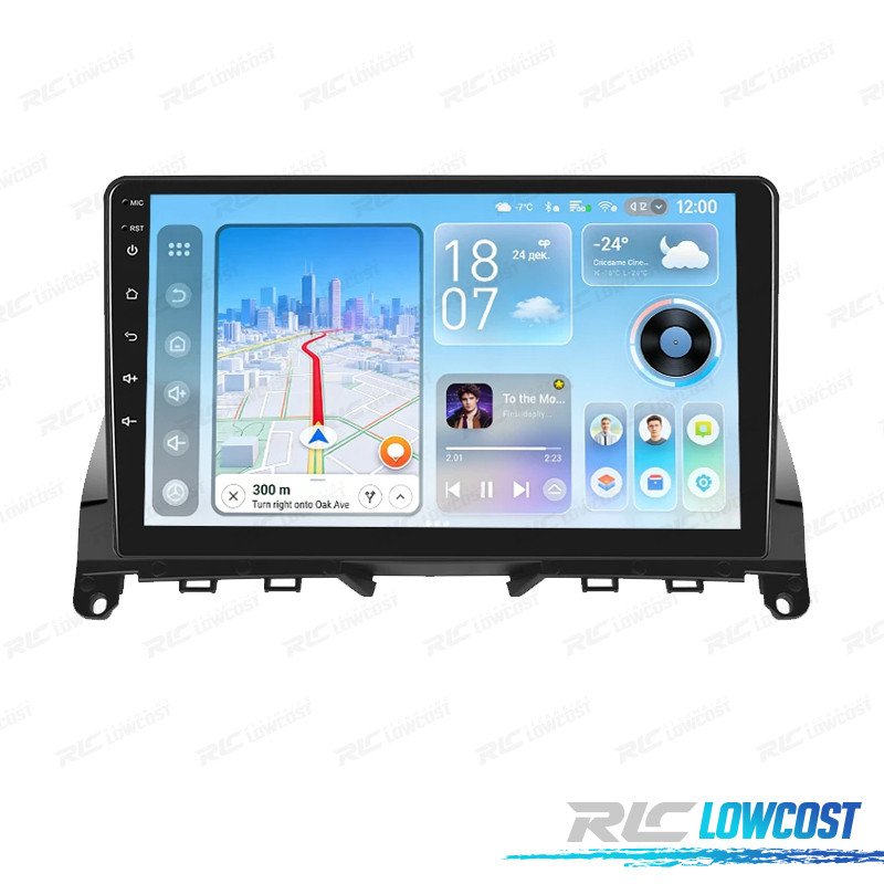 Radio GPS Android 13 Mercedes Clase C W204 07-11