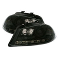 Faros SEAT Ibiza Cordoba 6L 02-08 DRL Negros H1 H1