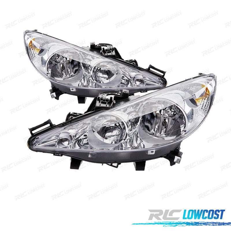 Faros CON Lente Peugeot 207 06-
