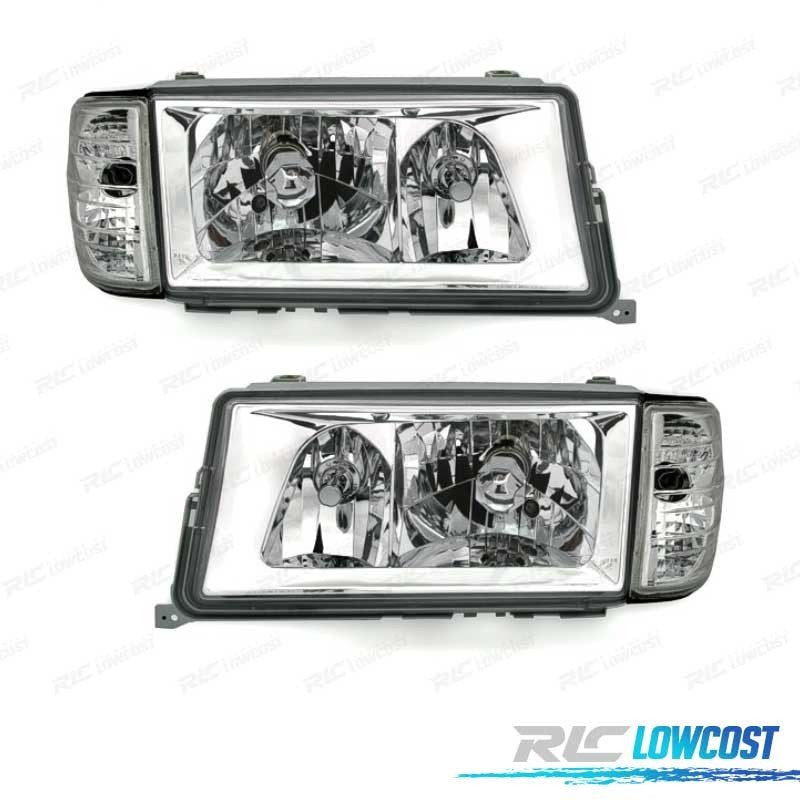 Faros Mercedes 190 W201 82-93 Fondo Cromo | TDH Performance
