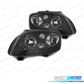 Faros Volkswagen VW Caddy 04-10 Touran 03-06 Fondo Negro | TDH Performance