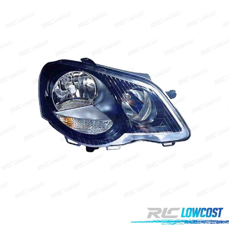 FARO DCH Volkswagen VW POLO VI 05-09 Negro