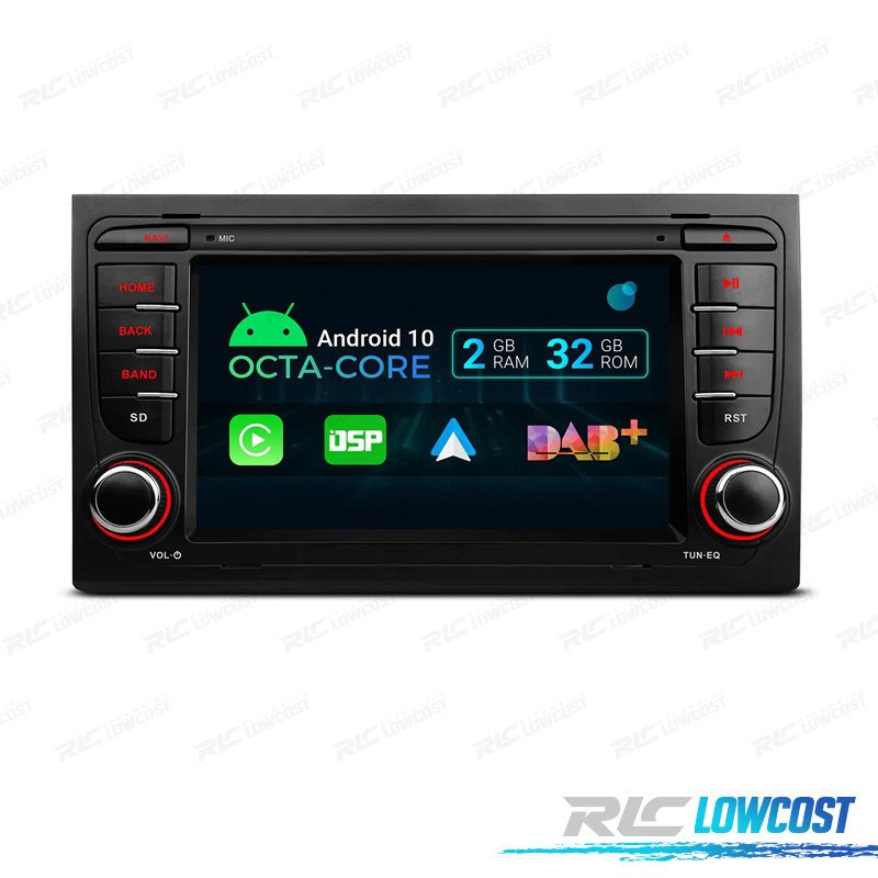 7″ Android 12 Octacore DDR4 2GB RAM 32GB ROM SSD Radio GPS Carplay Android AUTO DSP Integrados 4x45w AUDI SEAT