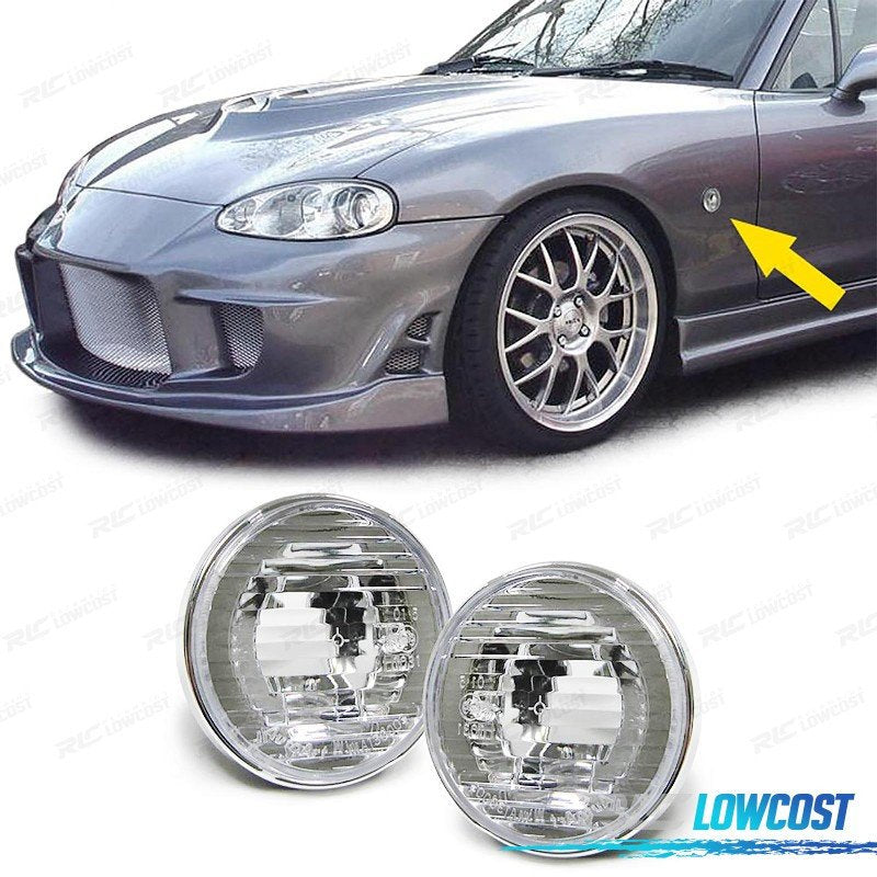 Intermitentes Laterales Mazda MX5 NA NB NBFL 90-05 Cromo | TDH Performance
