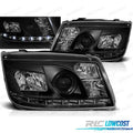 Faros PARA Volkswagen VW BORA 98-05 Fondo Negro | TDH Performance