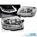 Faros Volkswagen VW T6 15-19 TRU DRL Cromados