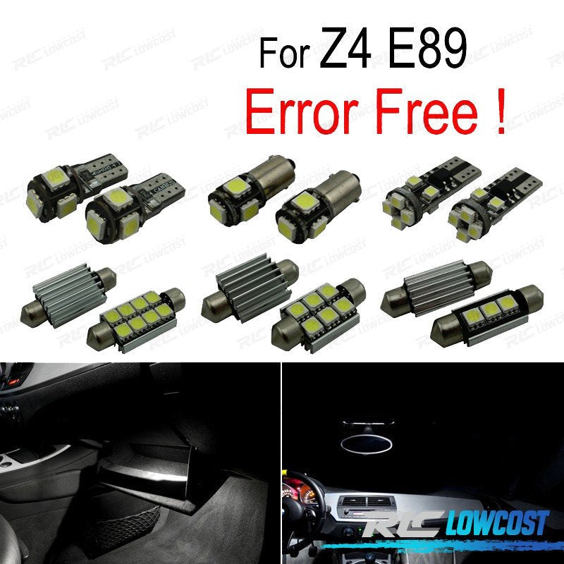 KIT 10 Bombillas LED Interior BMW Z4 E89 Sdrive 18I 20I 23I 28I 30I 35I 35 ES 09- | TDH Performance