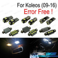 KIT 10 Bombillas LED Interior PARA Renault Koleos 09-16 | TDH Performance