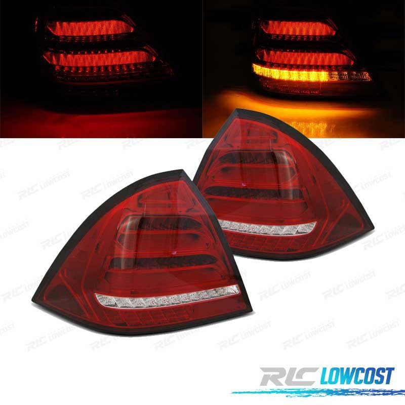 Pilotos Mercedes W203 Sedan 00-04 LED Dinámicos ROJO Blanco | TDH Performance