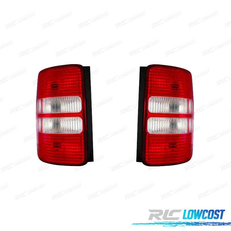 Pilotos Volkswagen VW Caddy 1P 10-14 Ahumado ROJO