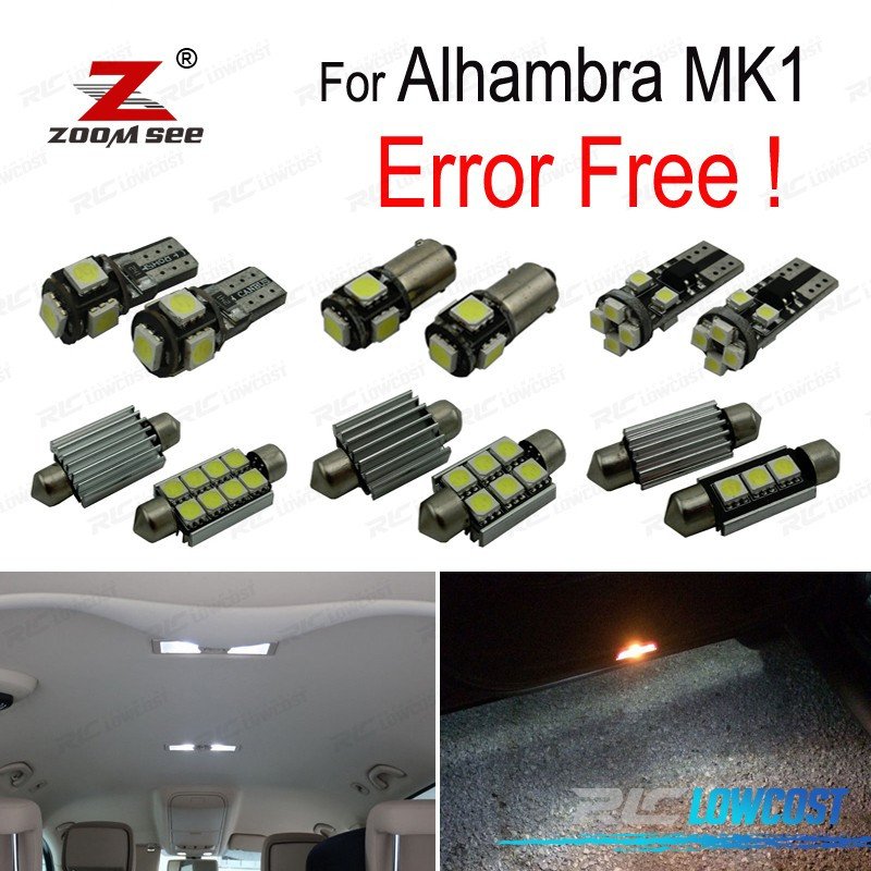 KIT 23 Bombillas LED Interior Alhambra MK1 7 V 8 7V9 2001-2010 | TDH Performance
