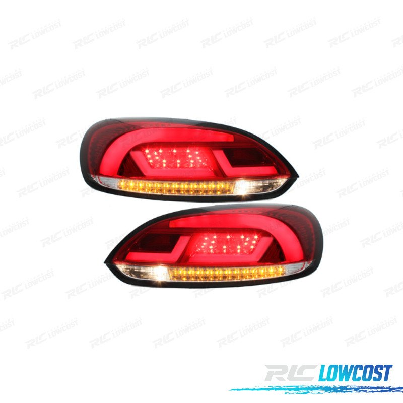 Pilotos Volkswagen VW Scirocco III 08-14 Litec ROJO Claro