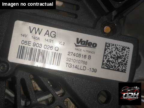 Alternador SEAT Ibiza Dlaa (2021) Ref. 05E903026Q