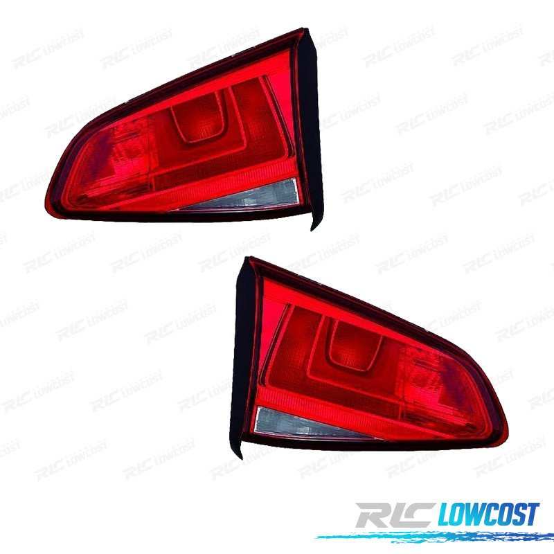 Pilotos PARA Volkswagen VW GOLF VII 3 5P 12-17 Blanco ROJO