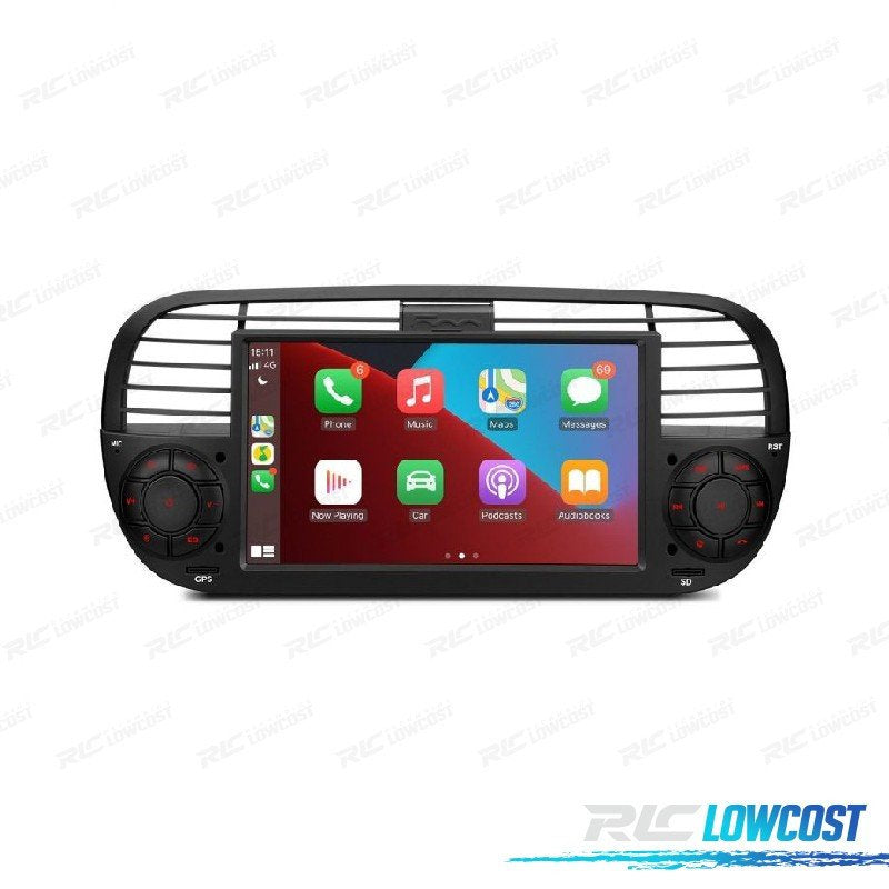 Radio GPS Android 12 PARA FIAT 500 07-15