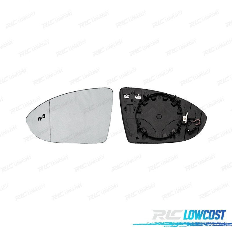 Cristal Espejo + BASE Izquierdo Volkswagen VW GOLF VII 12-17 4 Pines