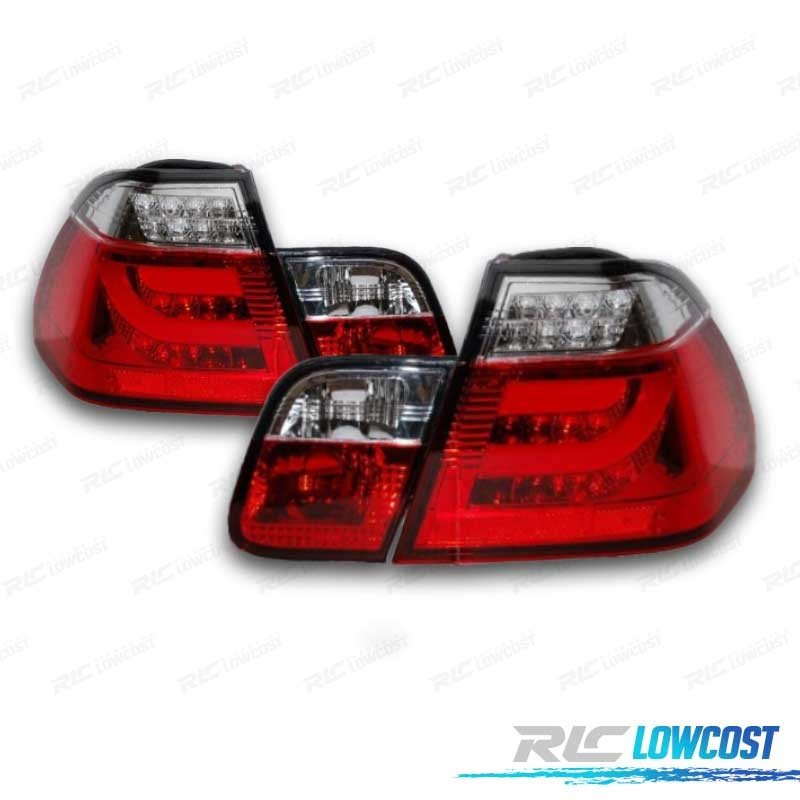 Pilotos BMW E46 01-05 LED LOOK Celis ROJO Cromo | TDH Performance