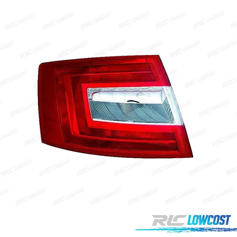 Piloto IZQ Skoda Octavia 4P 13-17 Blanco ROJO