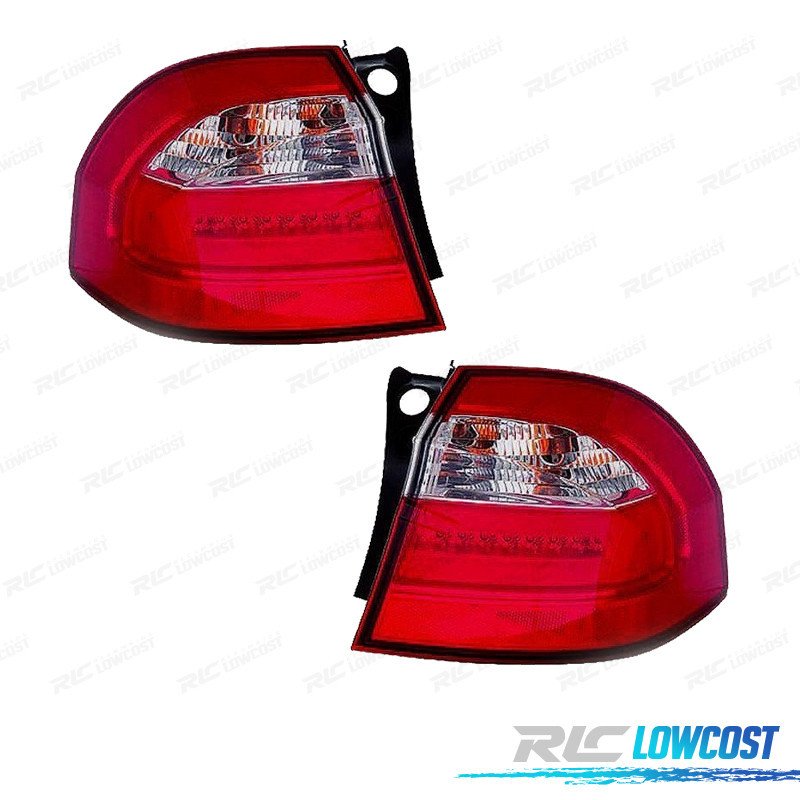Pilotos KIA RIO Hatchback 3 5P 12- Blanco ROJO